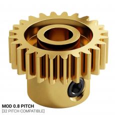 Pinion gear MOD 0.8 24T ø6mm @ electrokit