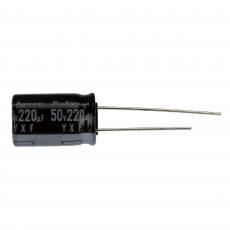 El.lyt 220uF 50V 105C ø10x16mm @ electrokit