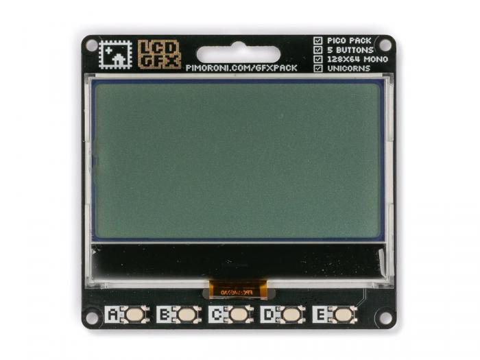 Pico GFX Pack - LCD 128x64px @ electrokit (2 av 3)