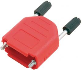 Enclosure D-SUB 9p (HD15p) plastic red @ electrokit