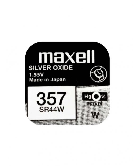 Button cell silver oxide 357 SR44 Maxell @ electrokit (1 of 2)