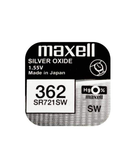 Button cell silver oxide 362 SR721 Maxell @ electrokit (1 of 2)