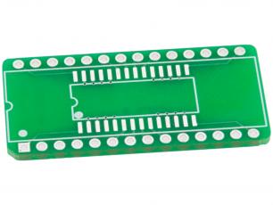 Adapterkort SOIC-28 - DIP-28W @ electrokit