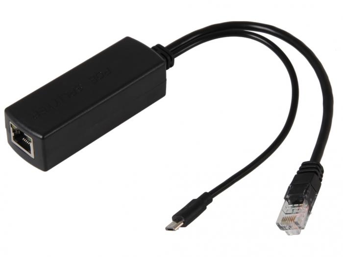 PoE Splitter 5V/2A till microUSB @ electrokit (1 av 2)