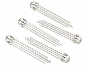 LED RGB 5mm adresserbar WS2812 klar - 5-pack @ electrokit