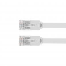 UTP Cat6 flat patch cable 20m white Cu @ electrokit