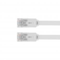 UTP Cat6 flat nätverkskabel 20m vit Cu @ electrokit