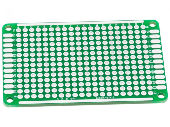 Experiment board 1 hole 40x60mm plated holes @ electrokit (1 of 2)