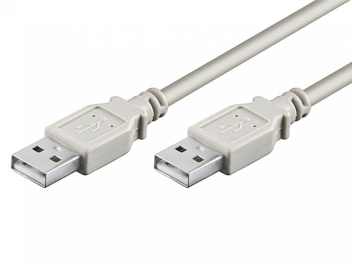 USB-kabel A-hane - A-hane 3m @ electrokit (1 av 1)