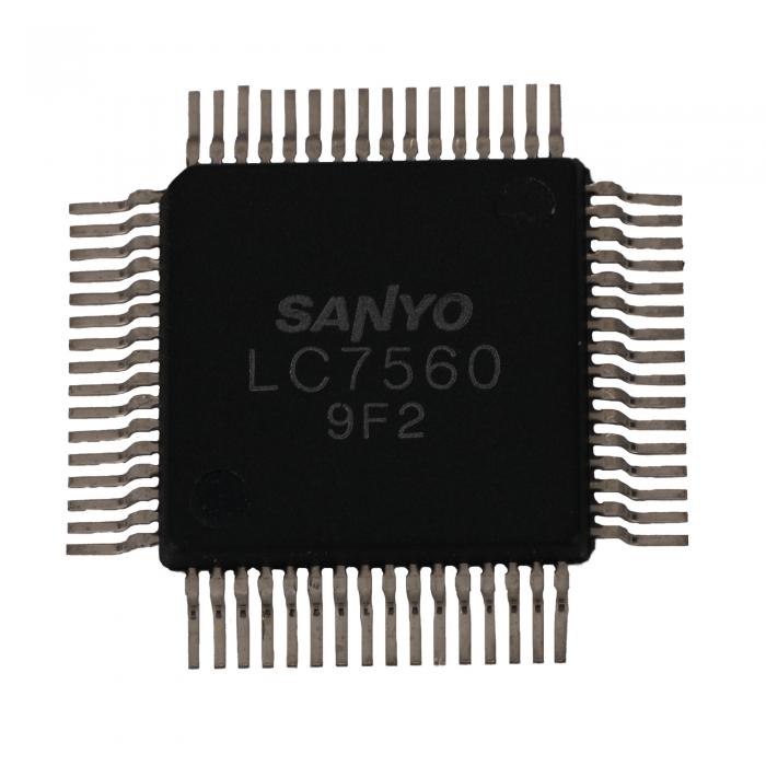 LC7560 QFP-64 LCD Driver for graphic EQ @ electrokit (1 av 1)