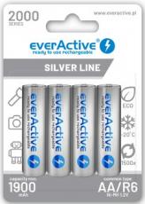 Laddningsbara AA batterier 2000mAh everActive 4-pack @ electrokit