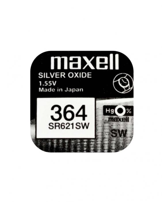 Knappcellsbatteri silveroxid 364 SR621 Maxell @ electrokit (1 av 2)