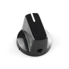 Knob black ø19x15mm @ electrokit