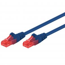 UTP Cat6 patch cable 2m blue CCA @ electrokit