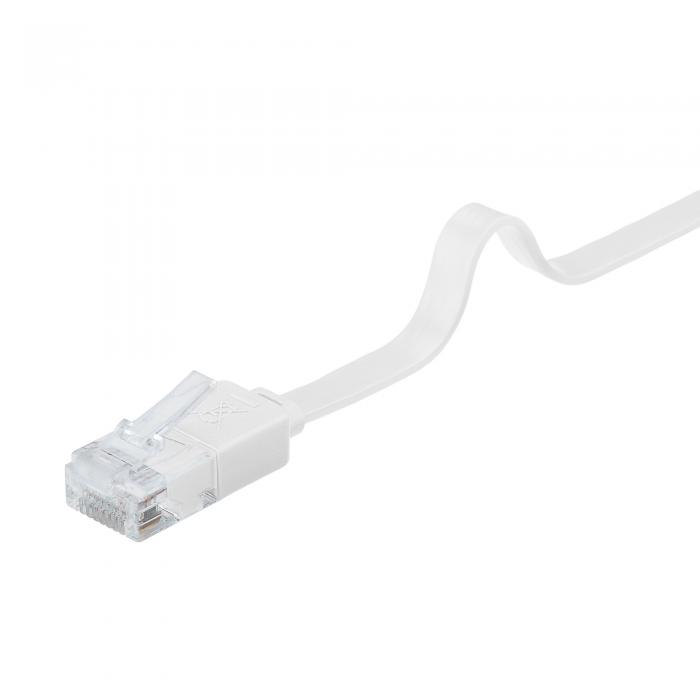 UTP Cat6 flat patch cable 0.5m white Cu @ electrokit (2 of 4)