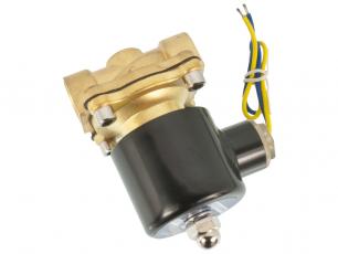 Solenoid valve 12V 1/2" brass @ electrokit