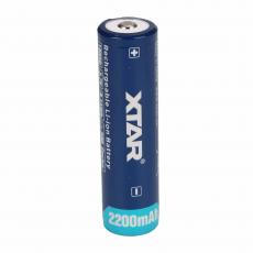 Battery Li-Ion 18650 3.7V 2200mAh with protection Xtar @ electrokit