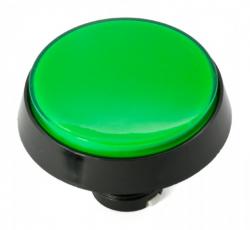 Push button arcade ø60mm green @ electrokit