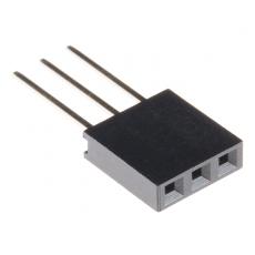 Female header 2.54mm 1x3p stackable @ electrokit