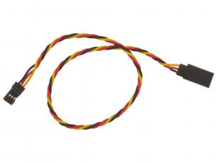 Servo extension cable twisted Hitec AWG22 12" @ electrokit