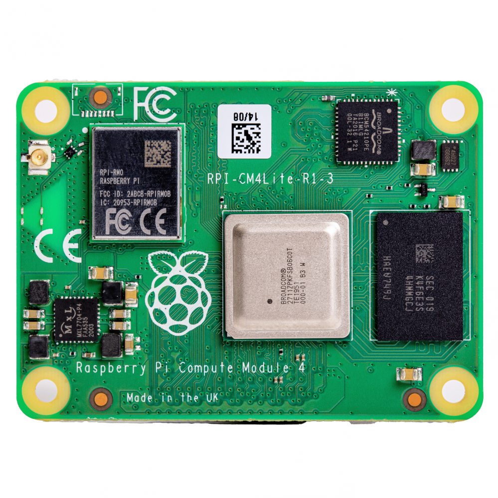 Raspberry Pi CM4 Compute Module 4 4GB/8GB Lite (No EMMC) – Broadcom, LPDDR4-3200
