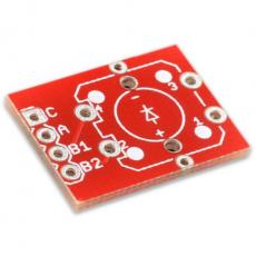 Adapterkort för tryckknapp PCB LED @ electrokit