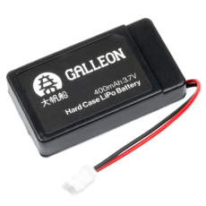 Battery Li-Ion 3.7V 400mAh with protective case @ electrokit