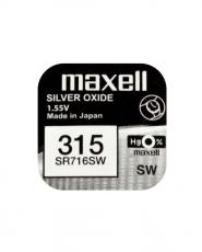 Knappcellsbatteri silveroxid 315 SR716 Maxell @ electrokit