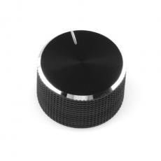 Knob black ø20x14mm @ electrokit