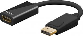 Adapter DisplayPort 1.2 till HDMI 1.4 (4K@30Hz) @ electrokit