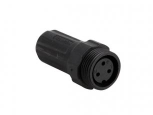 Universal connector 3-pin female cable IP68 @ electrokit