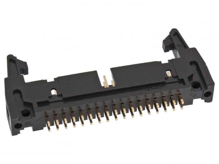 IDC box header PCB 34-p with long ejector 2.54mm @ electrokit (2 of 2)