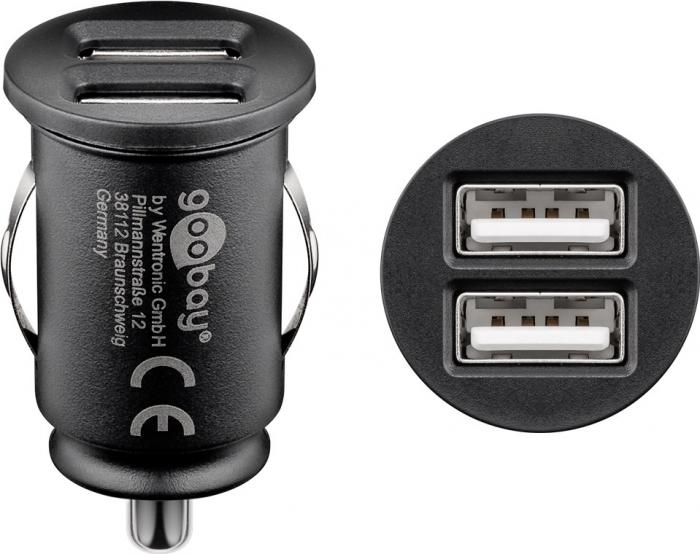 Dubbel USB billaddare 12W 2.4A @ electrokit (1 av 3)
