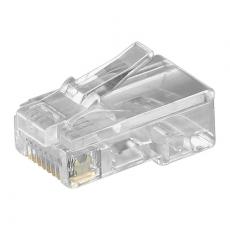 Modular connector 8P8C - RJ45 flat cable @ electrokit