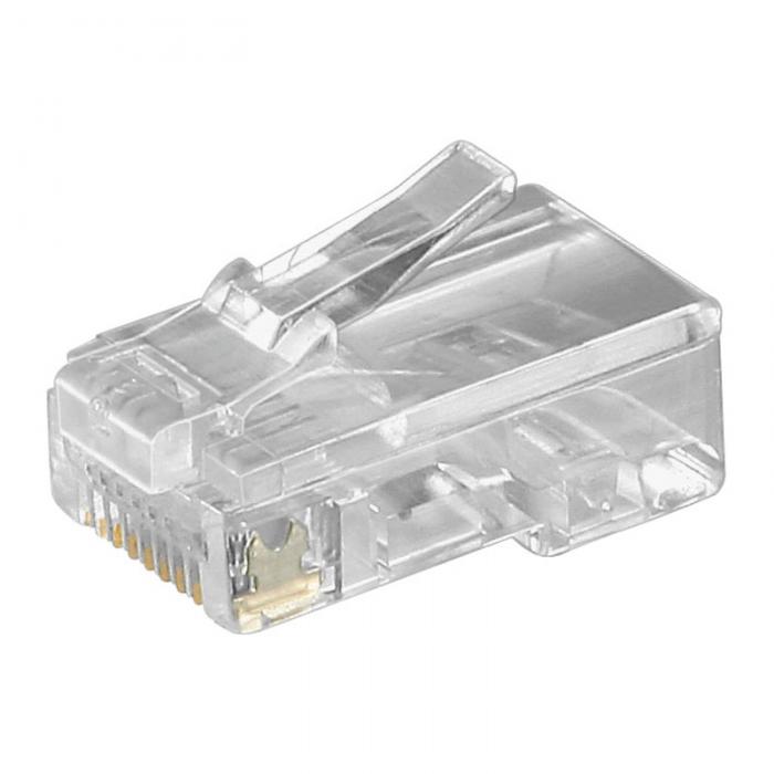 Modular connector 8P8C - RJ45 flat cable @ electrokit (1 of 1)