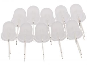 LED RGB 8mm adresserbar WS2811 diffus - 10-pack @ electrokit