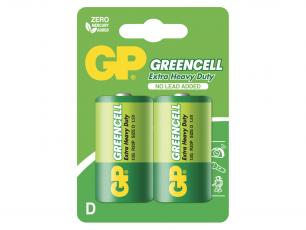 Batteri 1.5V LR20 / D GP Greencell 2-pack @ electrokit