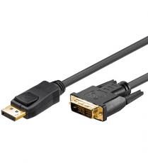 Displayport - DVI kabel 2m (1080p@60Hz) @ electrokit