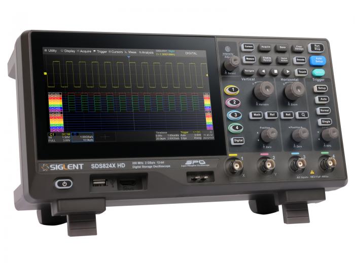 Oscilloscope 70MHz 2-ch 12-bit Siglent SDS802X HD @ electrokit (9 of 11)