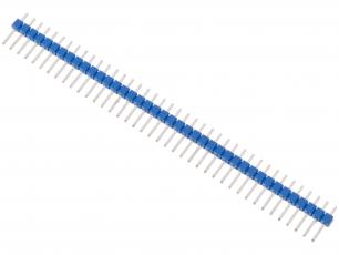 Pin header 2.54mm 1x40p - blue @ electrokit