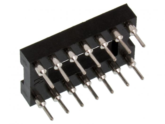 DIL-socket lathed 14-pin @ electrokit