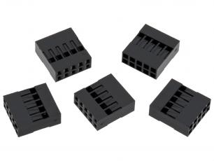 Contact housing 2.54mm 2x5-pin 5-pack @ electrokit