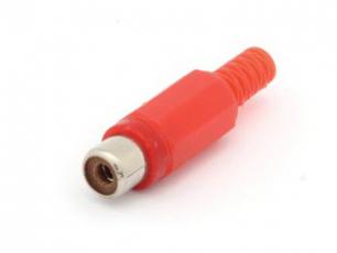 RCA jack cable red @ electrokit