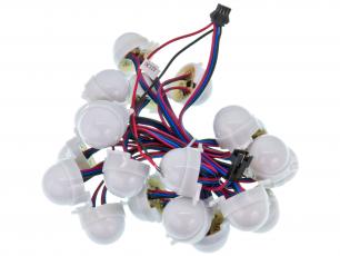 LED string RGB 2x ø30mm @ electrokit