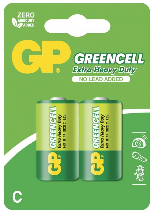 Batteri 1.5V LR14 / C GP Greencell 2-pack @ electrokit (2 av 2)