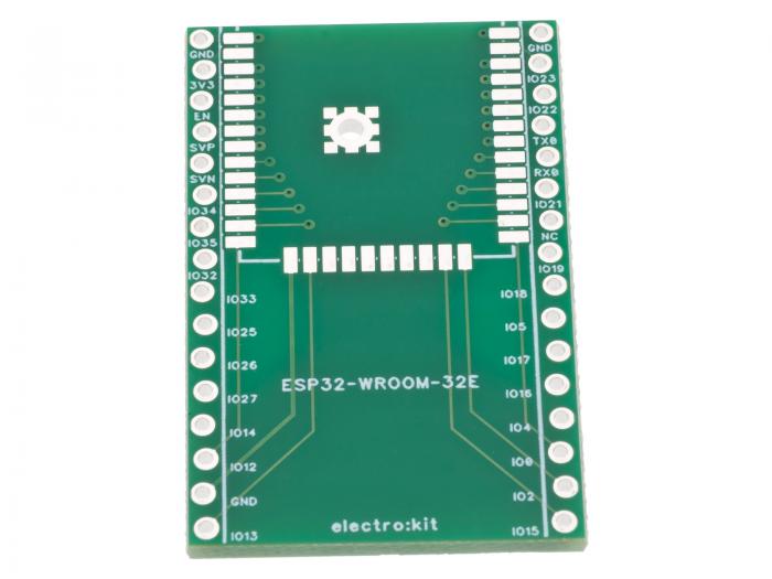 Adapterkort fr ESP32-WROOM-32E @ electrokit (1 av 3)