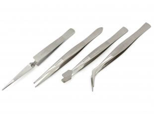 Tweezers set of 4 precision @ electrokit