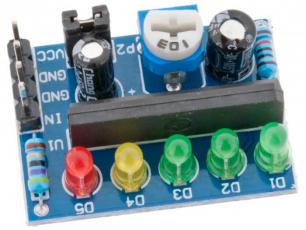 VU meter 5 LEDs @ electrokit