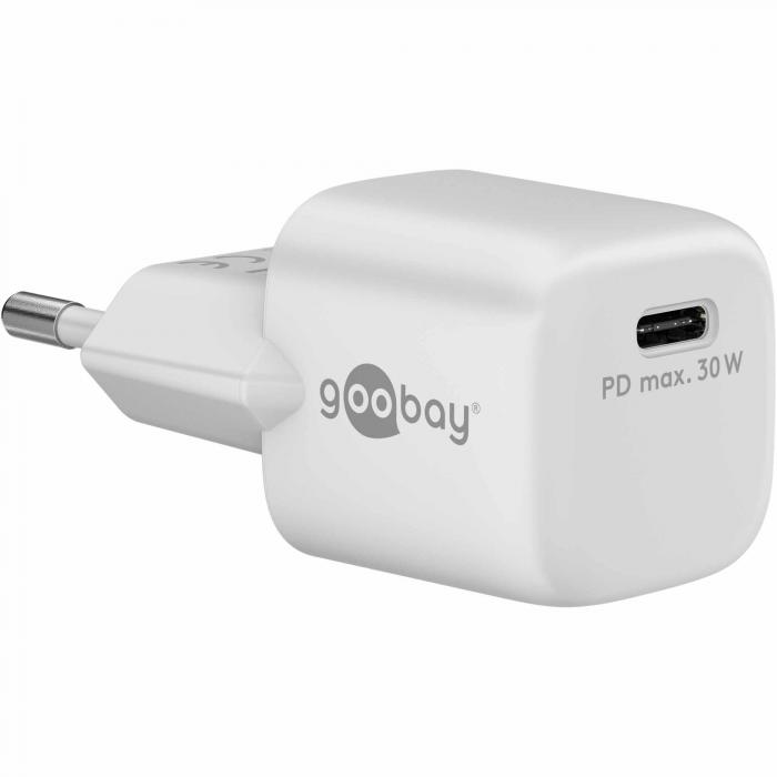 USB-C PD GaN charger 30W white @ electrokit (1 of 3)