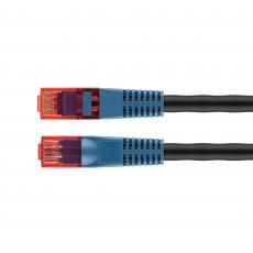 UTP Cat6 patch cable 30m outdoor black CCA @ electrokit